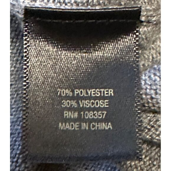 Worthington Gray V-neck A-Line Knit Dress Polyester Viscose Blend Women's Size S - Picture 11 of 15